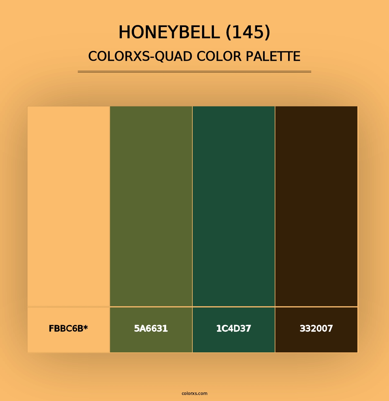 Honeybell (145) - Colorxs Quad Palette