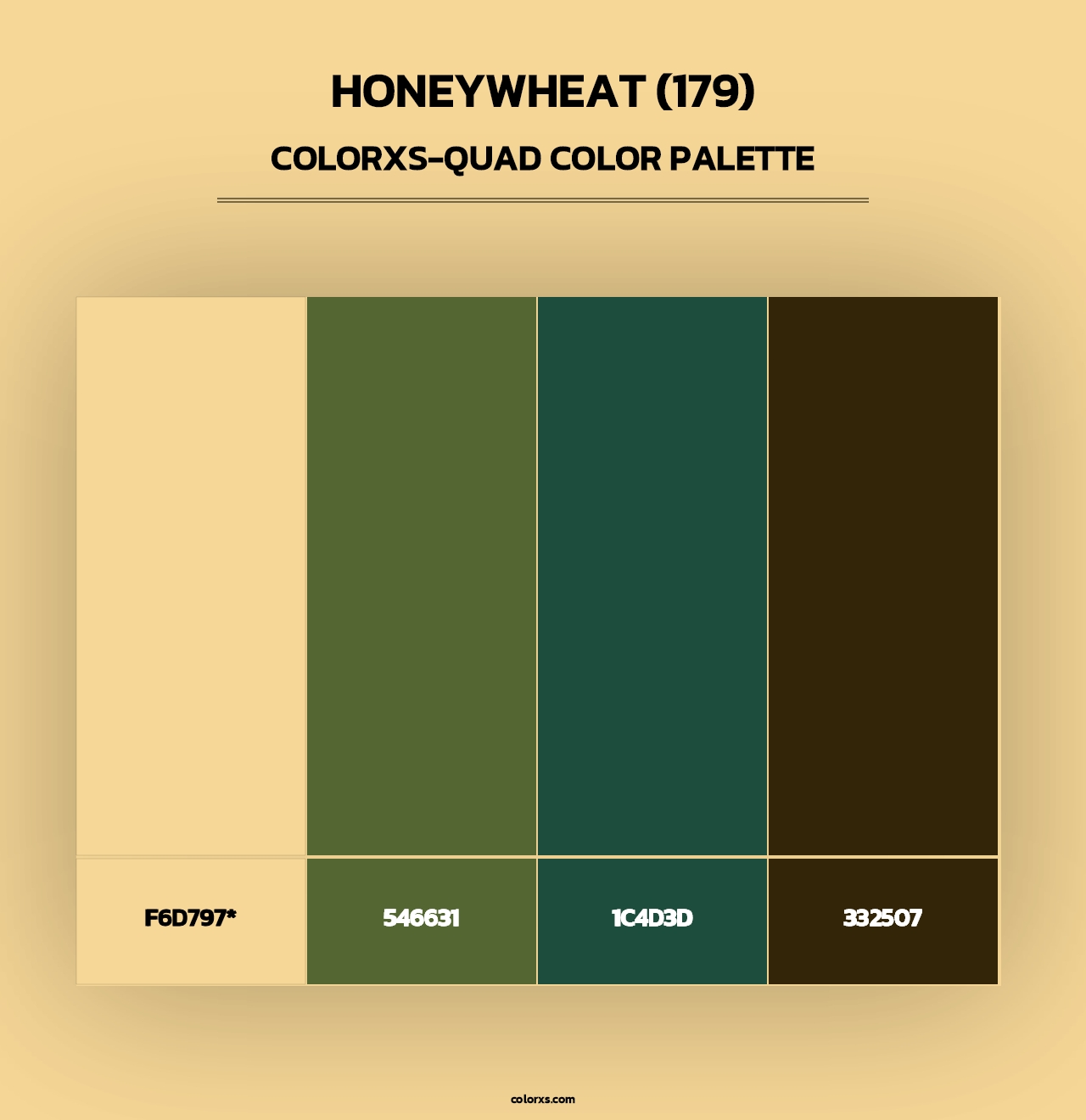 Honeywheat (179) - Colorxs Quad Palette