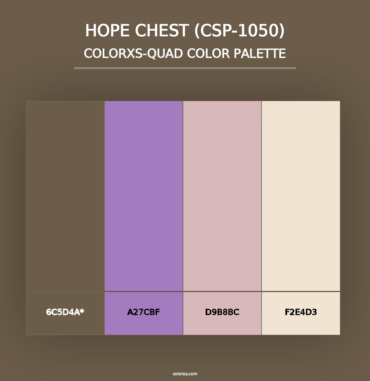 Hope Chest (CSP-1050) - Colorxs Quad Palette