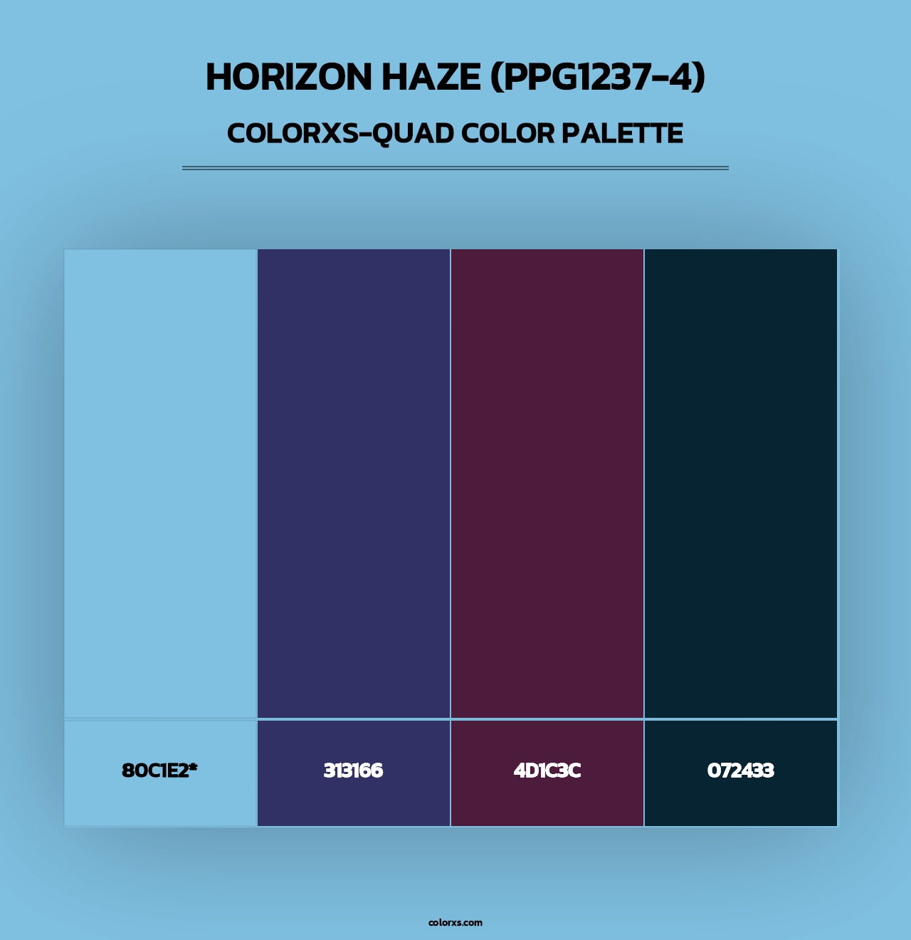 Horizon Haze (PPG1237-4) - Colorxs Quad Palette