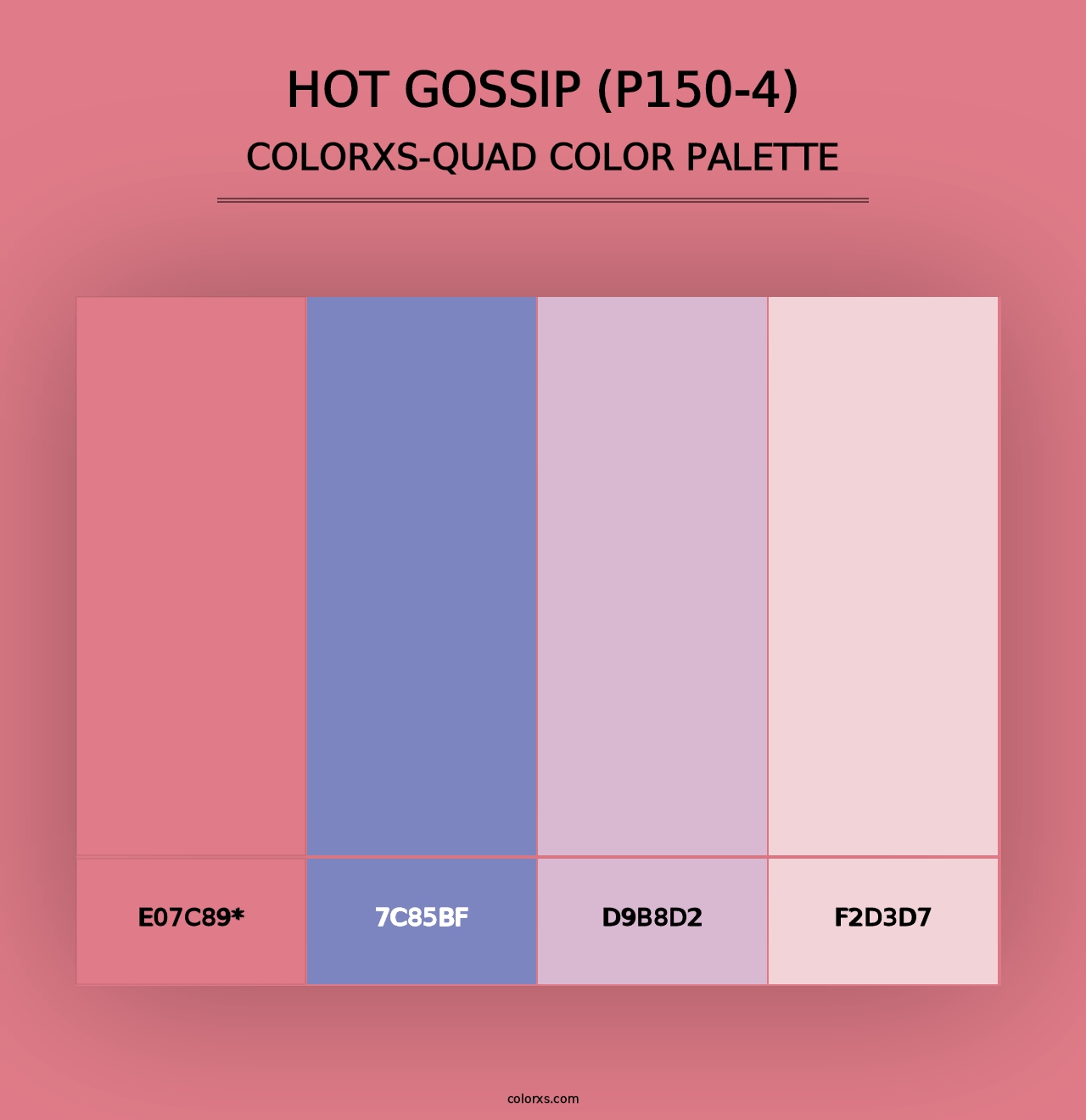 Hot Gossip (P150-4) - Colorxs Quad Palette