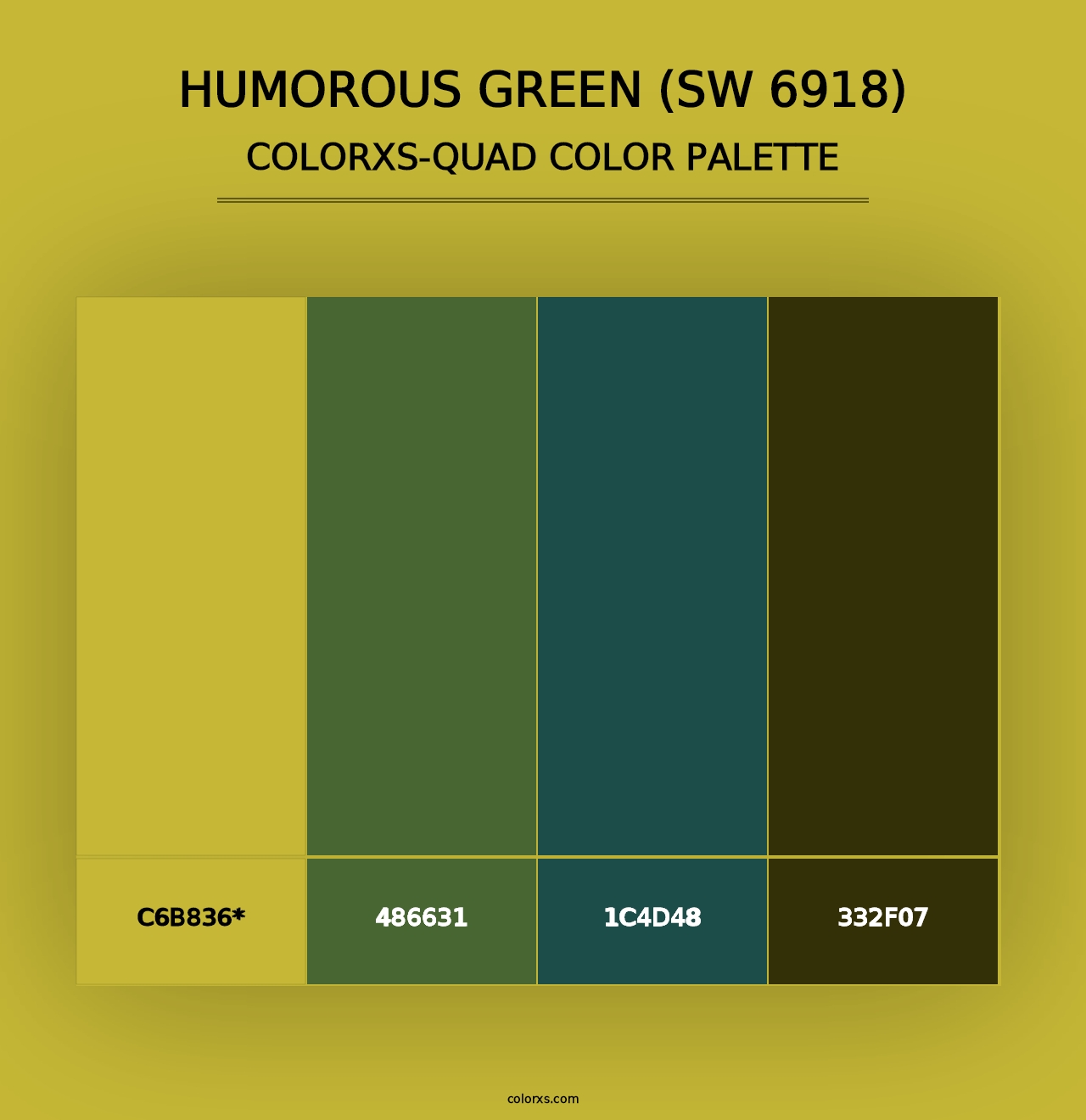 Humorous Green (SW 6918) - Colorxs Quad Palette