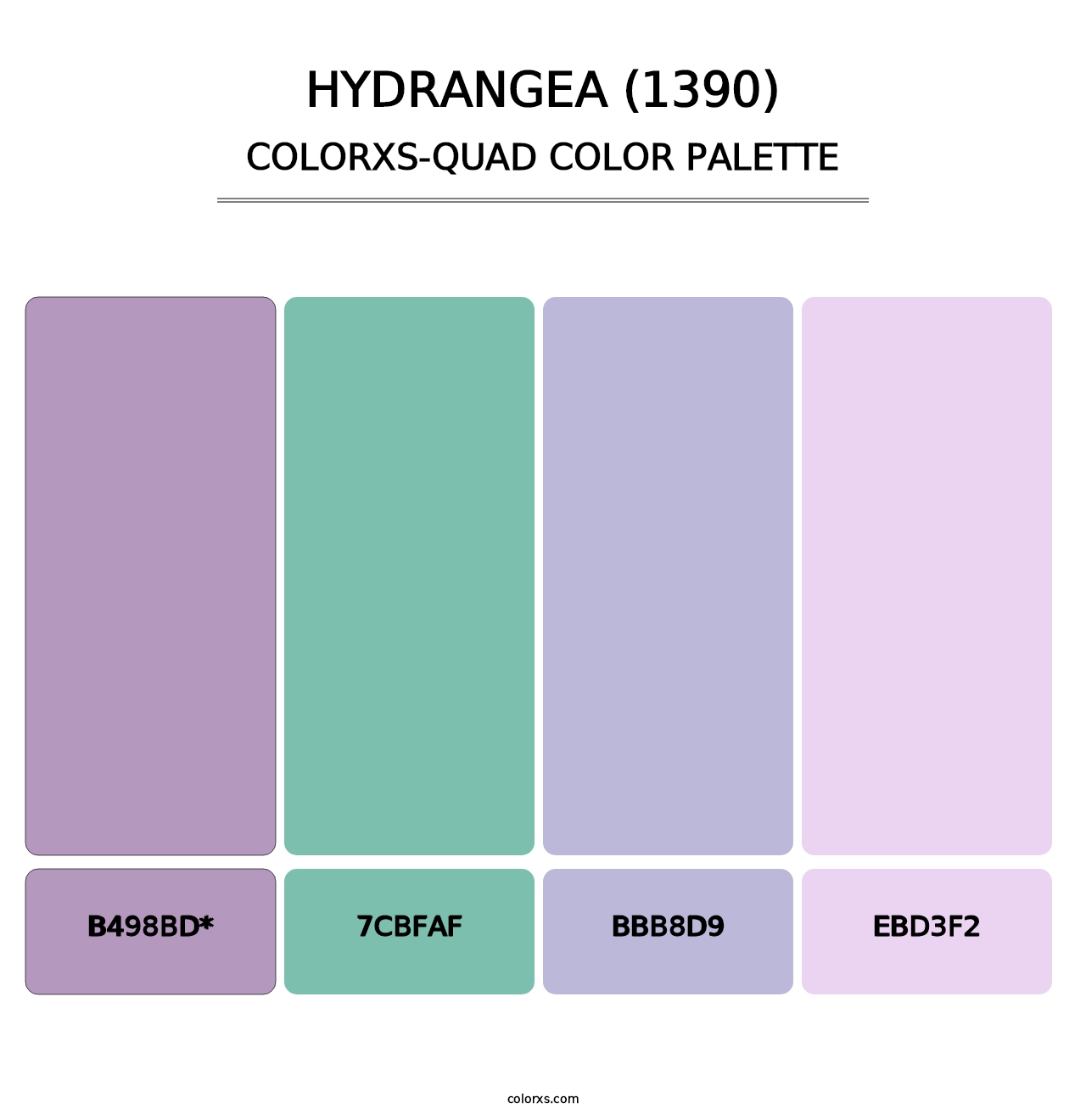 Hydrangea (1390) - Colorxs Quad Palette