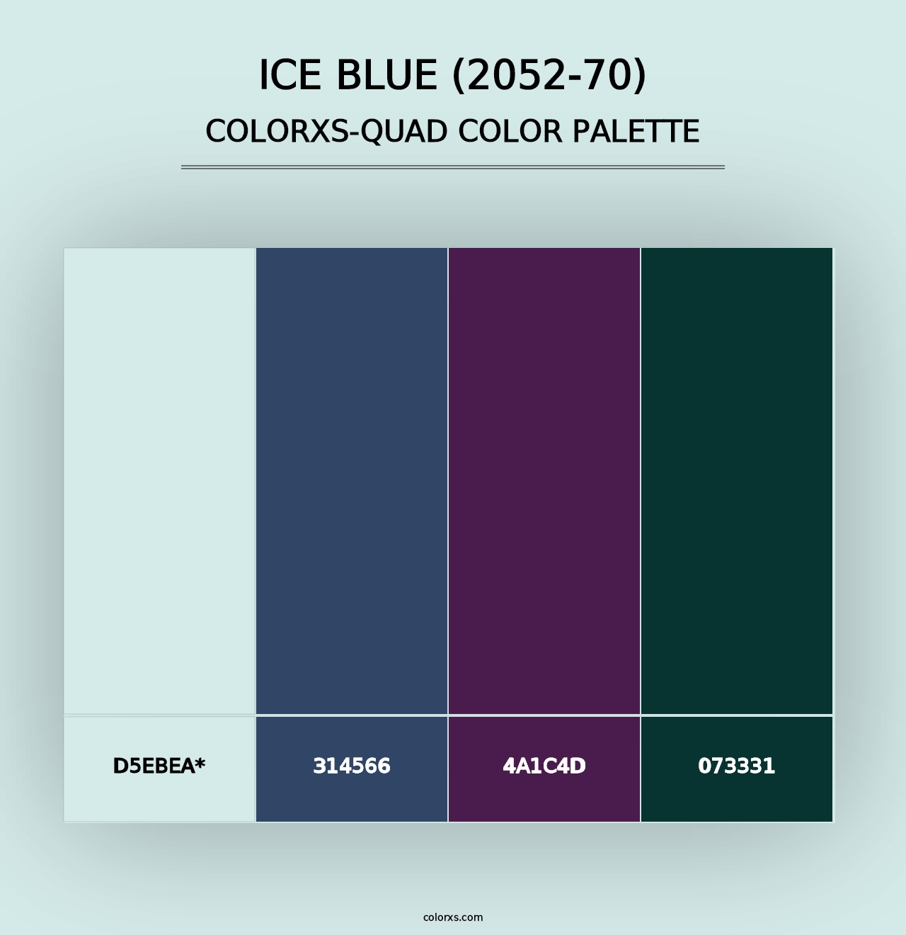 Ice Blue (2052-70) - Colorxs Quad Palette