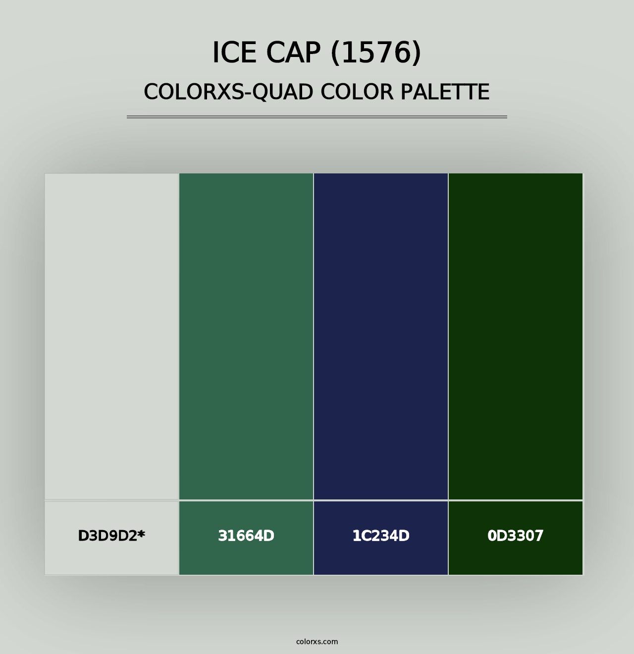 Ice Cap (1576) - Colorxs Quad Palette