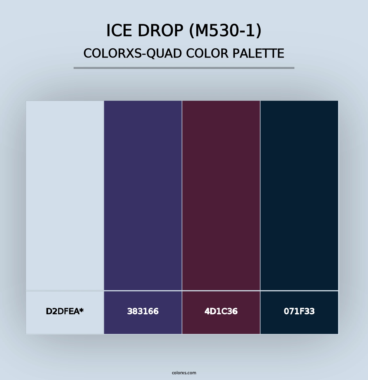 Ice Drop (M530-1) - Colorxs Quad Palette