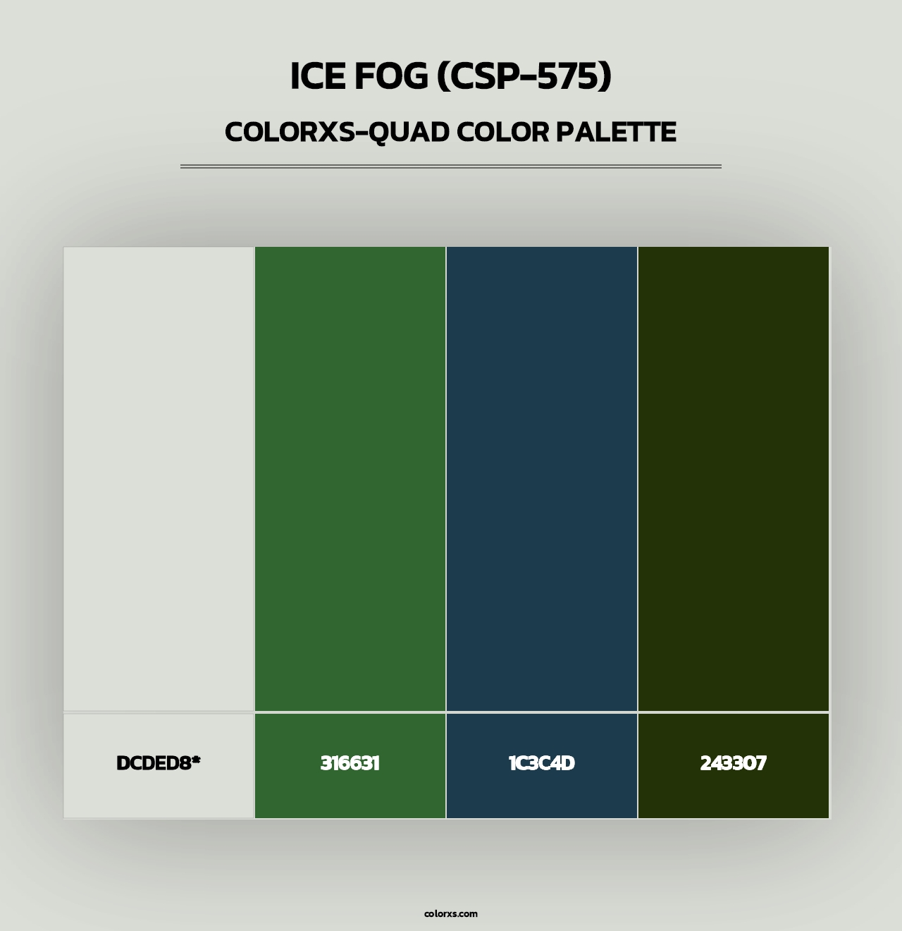 Ice Fog (CSP-575) - Colorxs Quad Palette