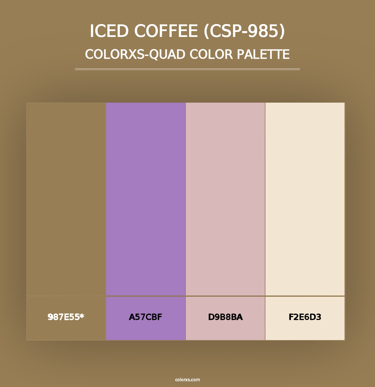 Iced Coffee (CSP-985) - Colorxs Quad Palette