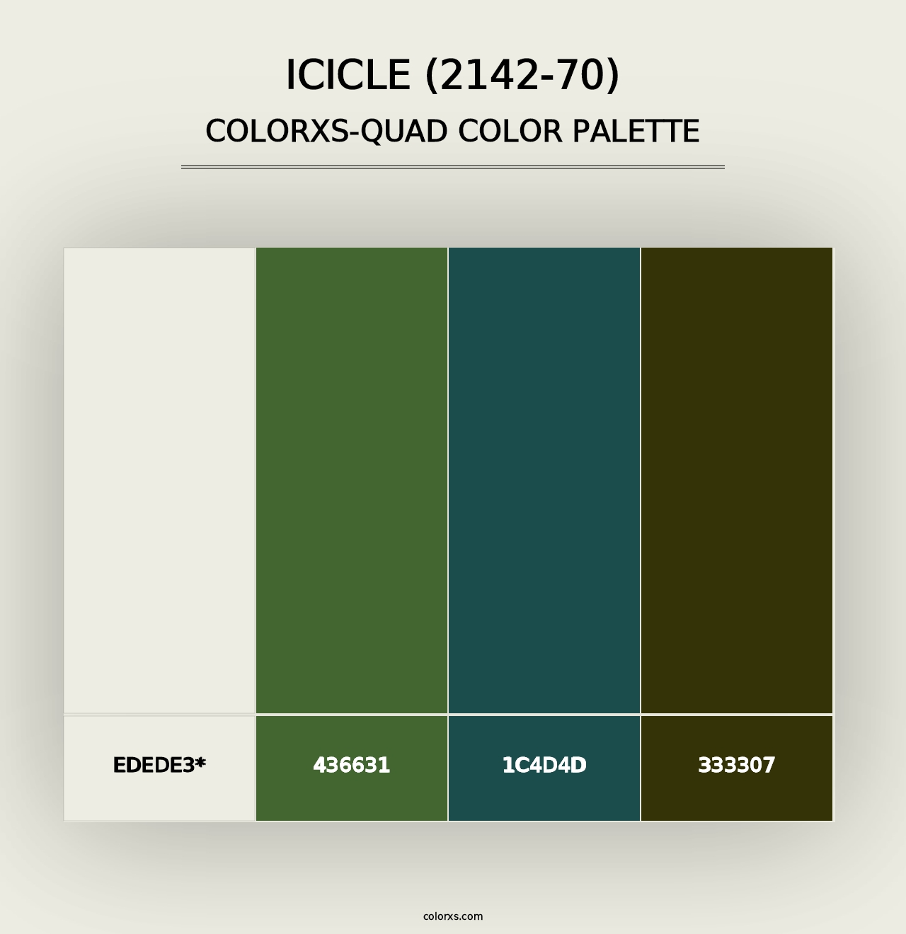 Icicle (2142-70) - Colorxs Quad Palette