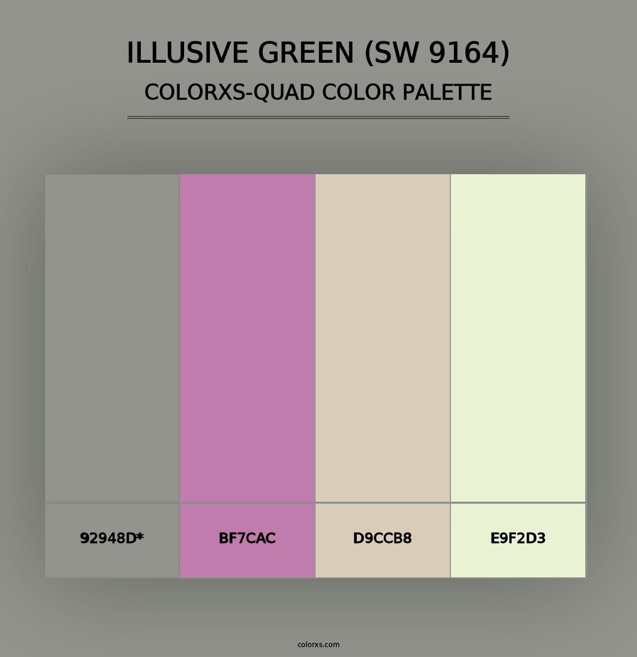 Illusive Green (SW 9164) - Colorxs Quad Palette