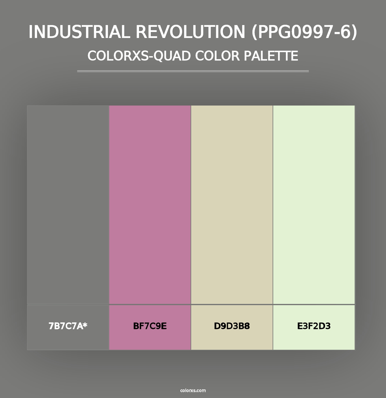 Industrial Revolution (PPG0997-6) - Colorxs Quad Palette