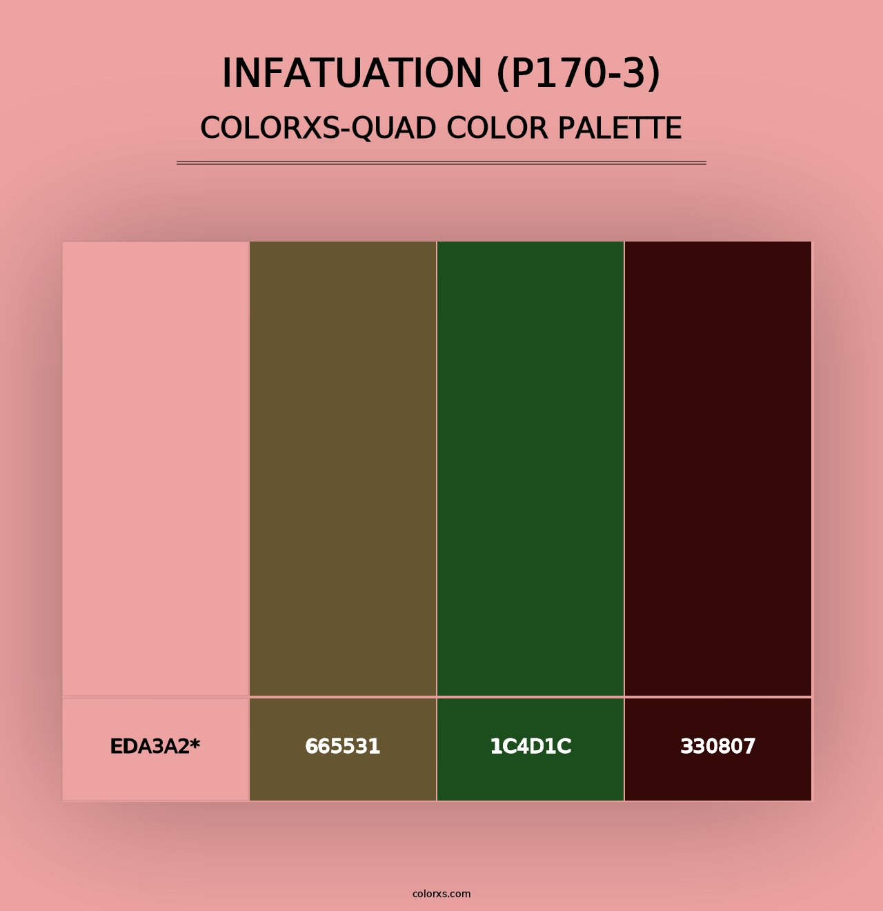 Infatuation (P170-3) - Colorxs Quad Palette