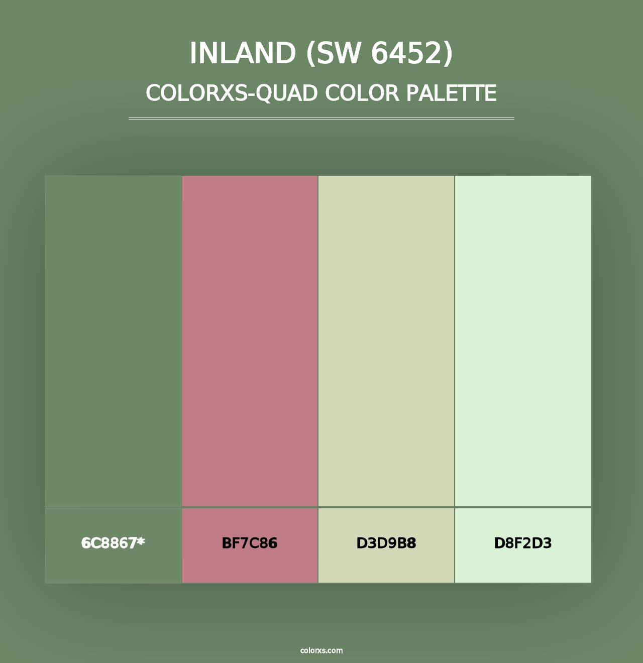 Inland (SW 6452) - Colorxs Quad Palette