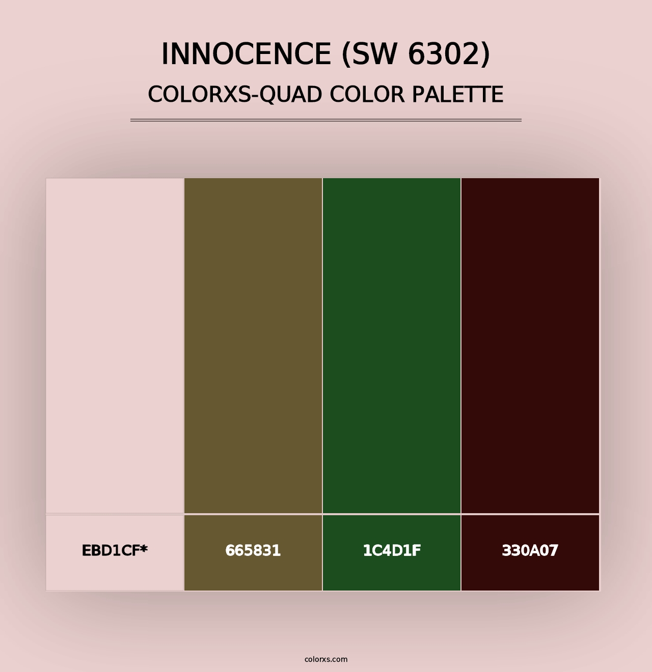 Innocence (SW 6302) - Colorxs Quad Palette