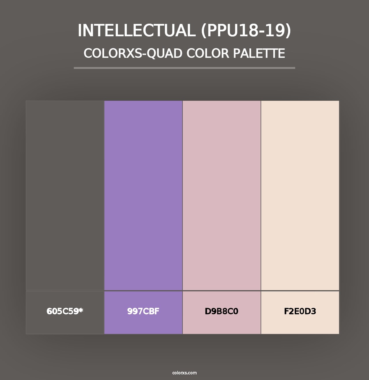 Intellectual (PPU18-19) - Colorxs Quad Palette