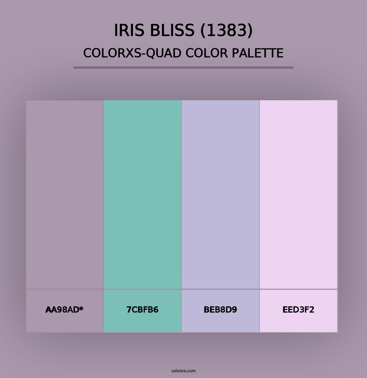 Iris Bliss (1383) - Colorxs Quad Palette