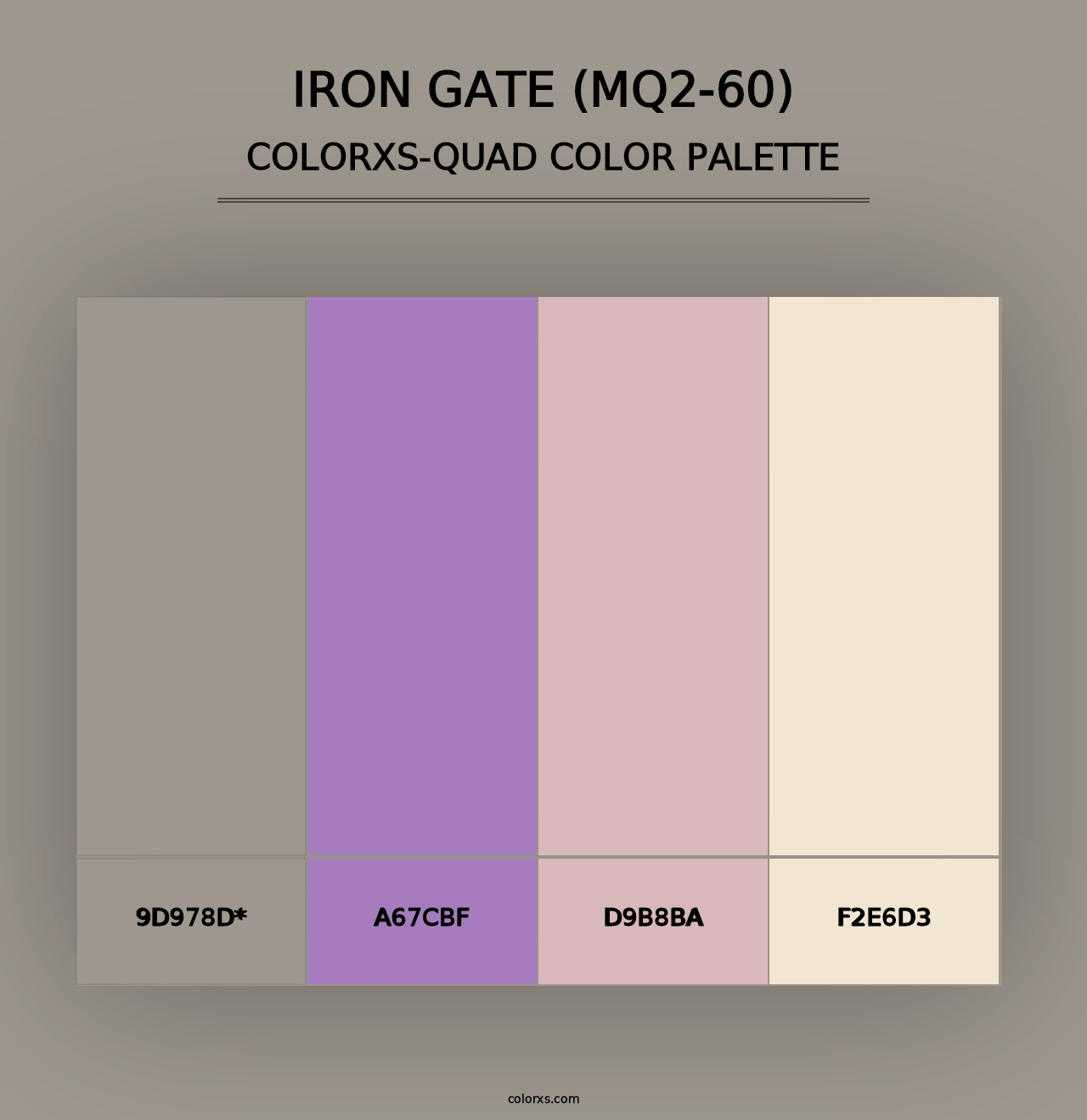 Iron Gate (MQ2-60) - Colorxs Quad Palette