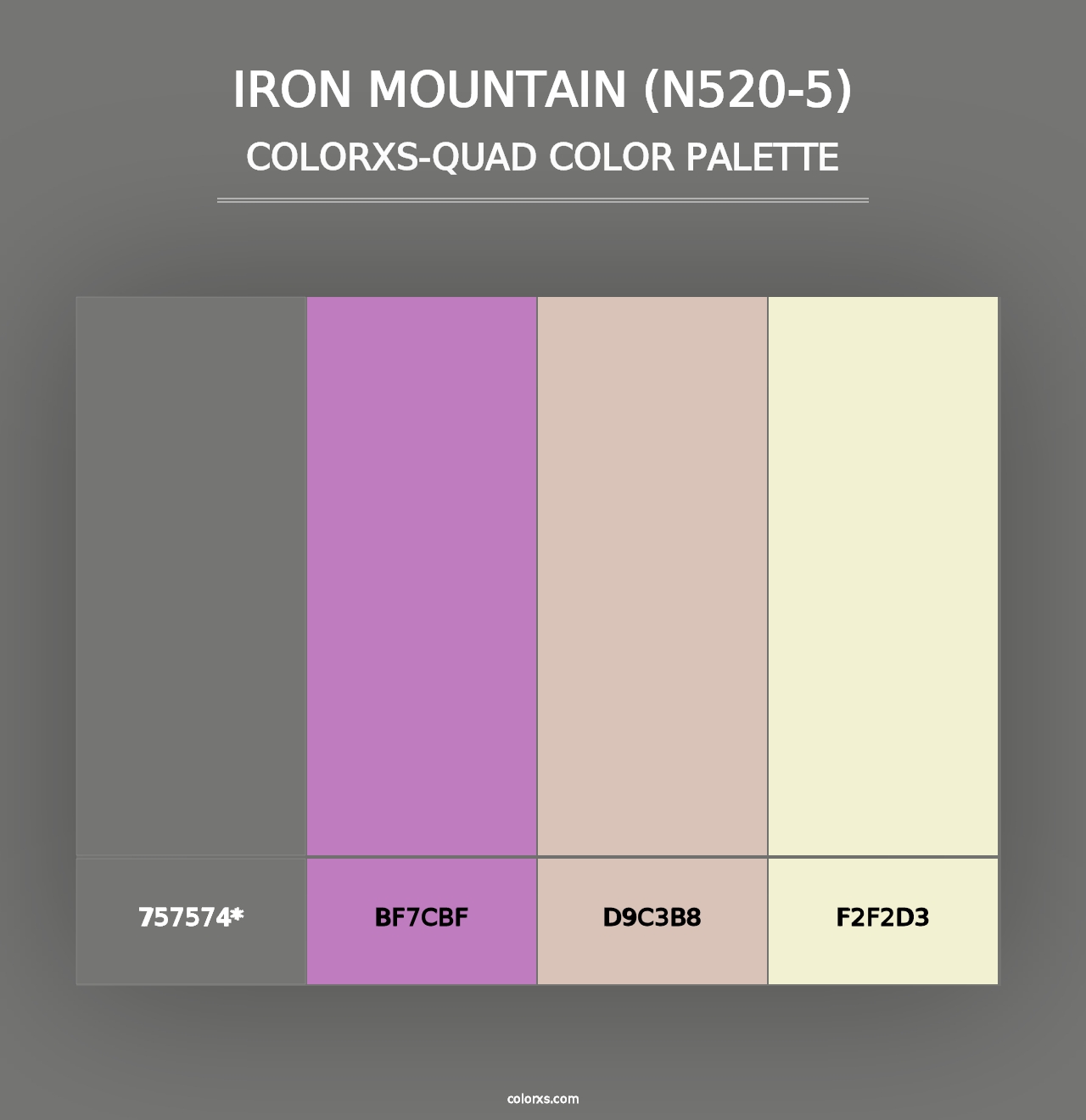 Iron Mountain (N520-5) - Colorxs Quad Palette