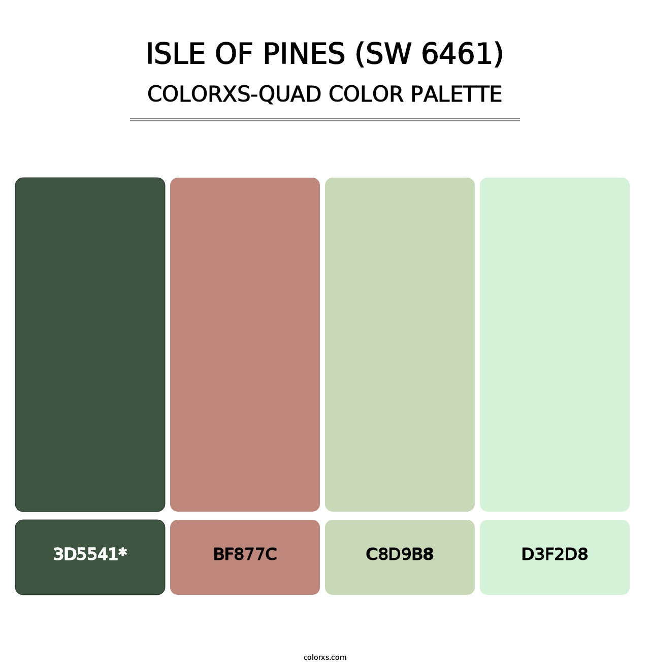 Isle of Pines (SW 6461) - Colorxs Quad Palette