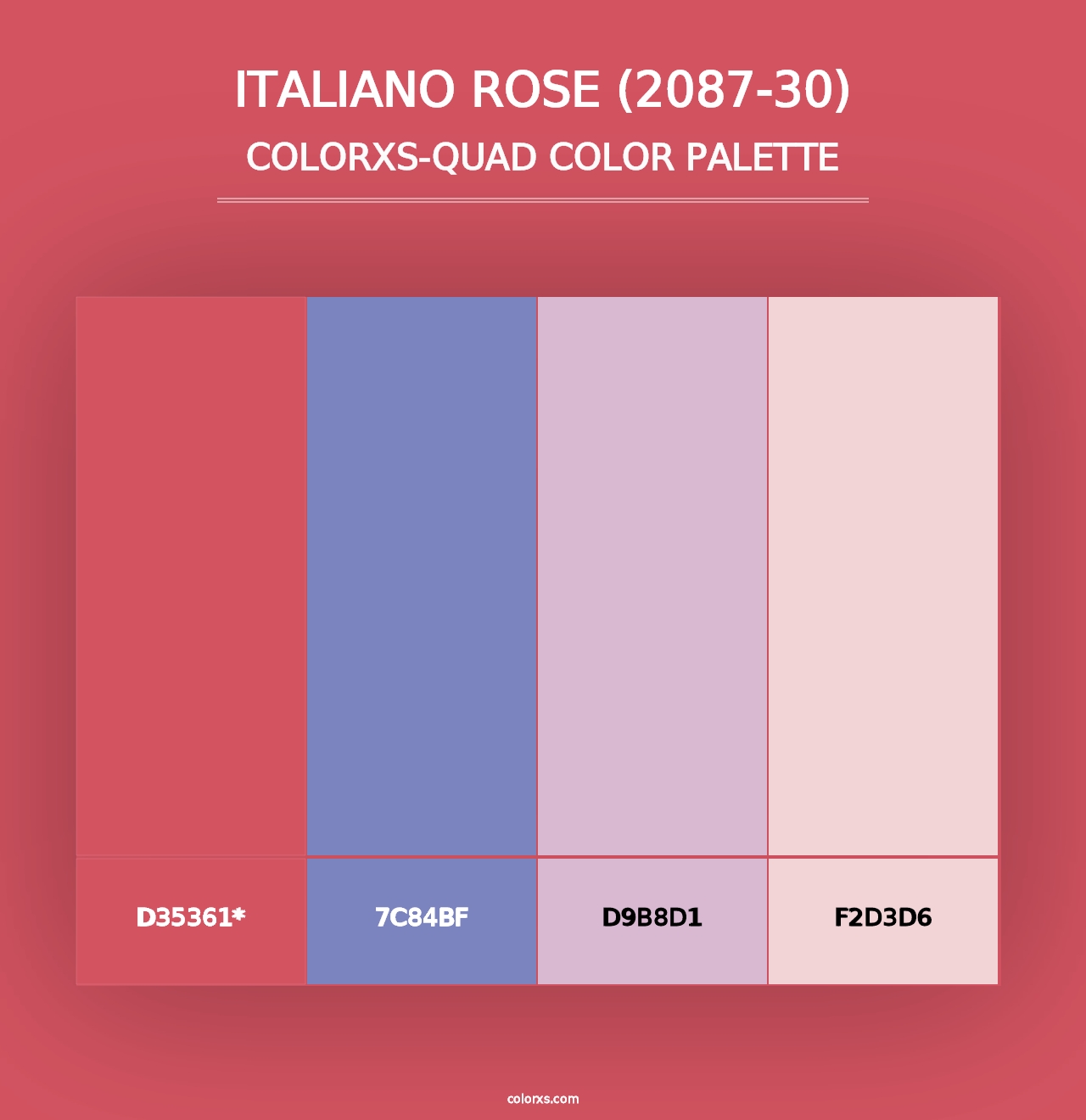 Italiano Rose (2087-30) - Colorxs Quad Palette