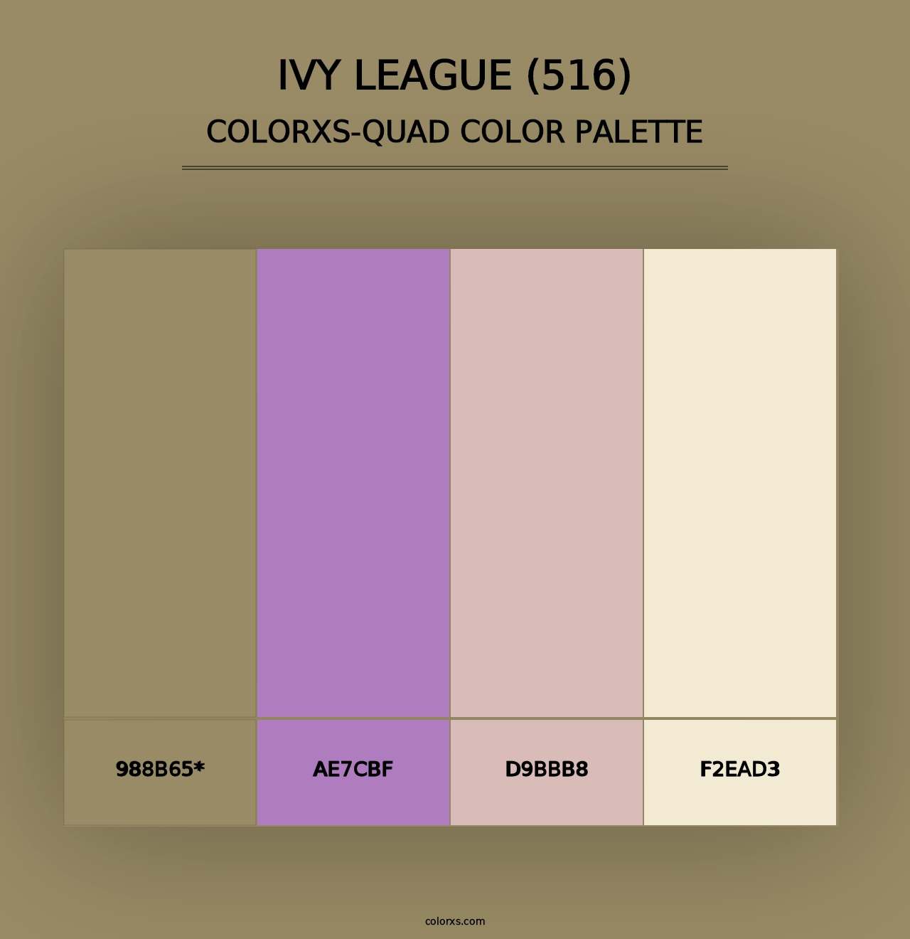 Ivy League (516) - Colorxs Quad Palette