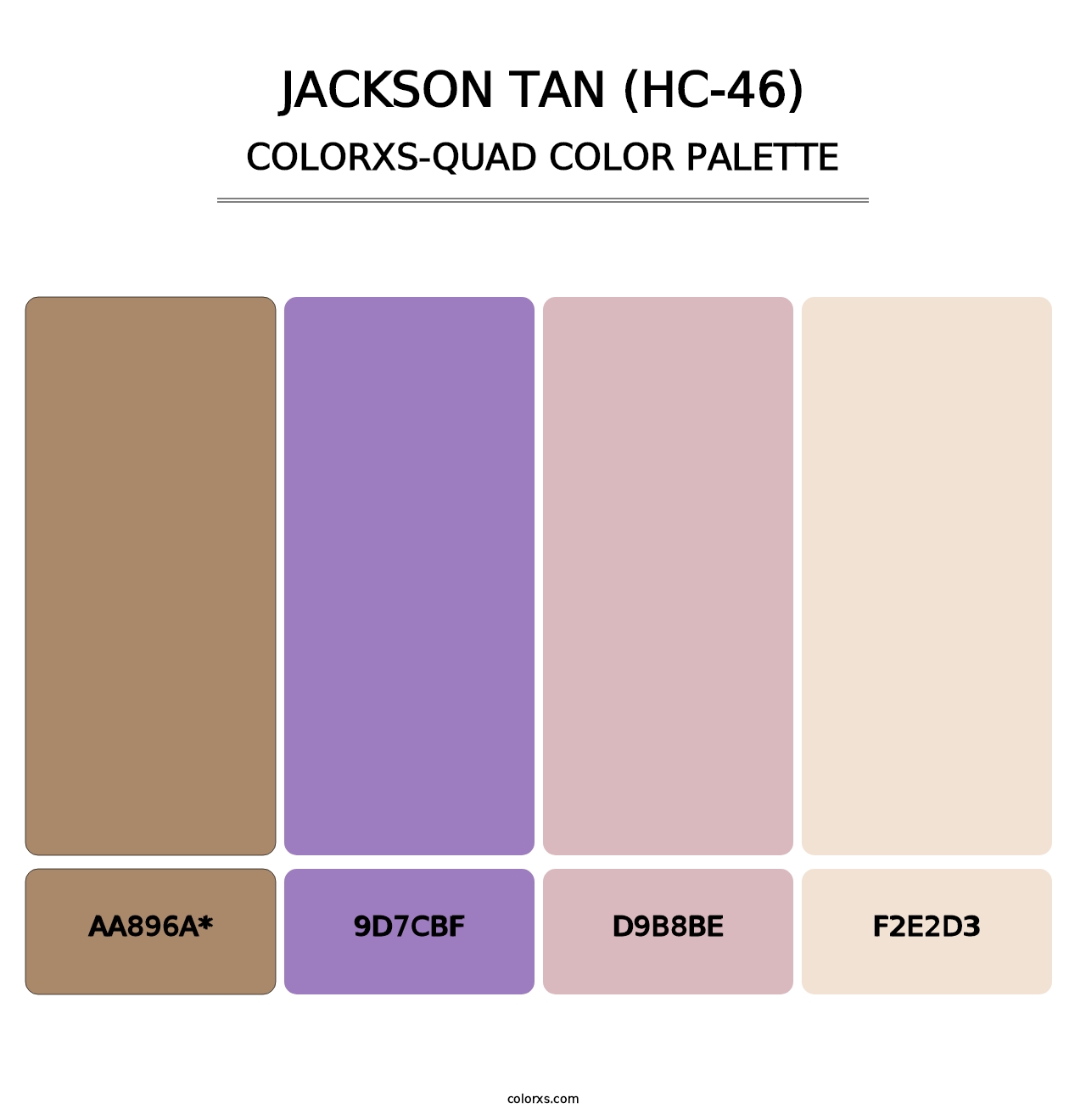 Jackson Tan (HC-46) - Colorxs Quad Palette