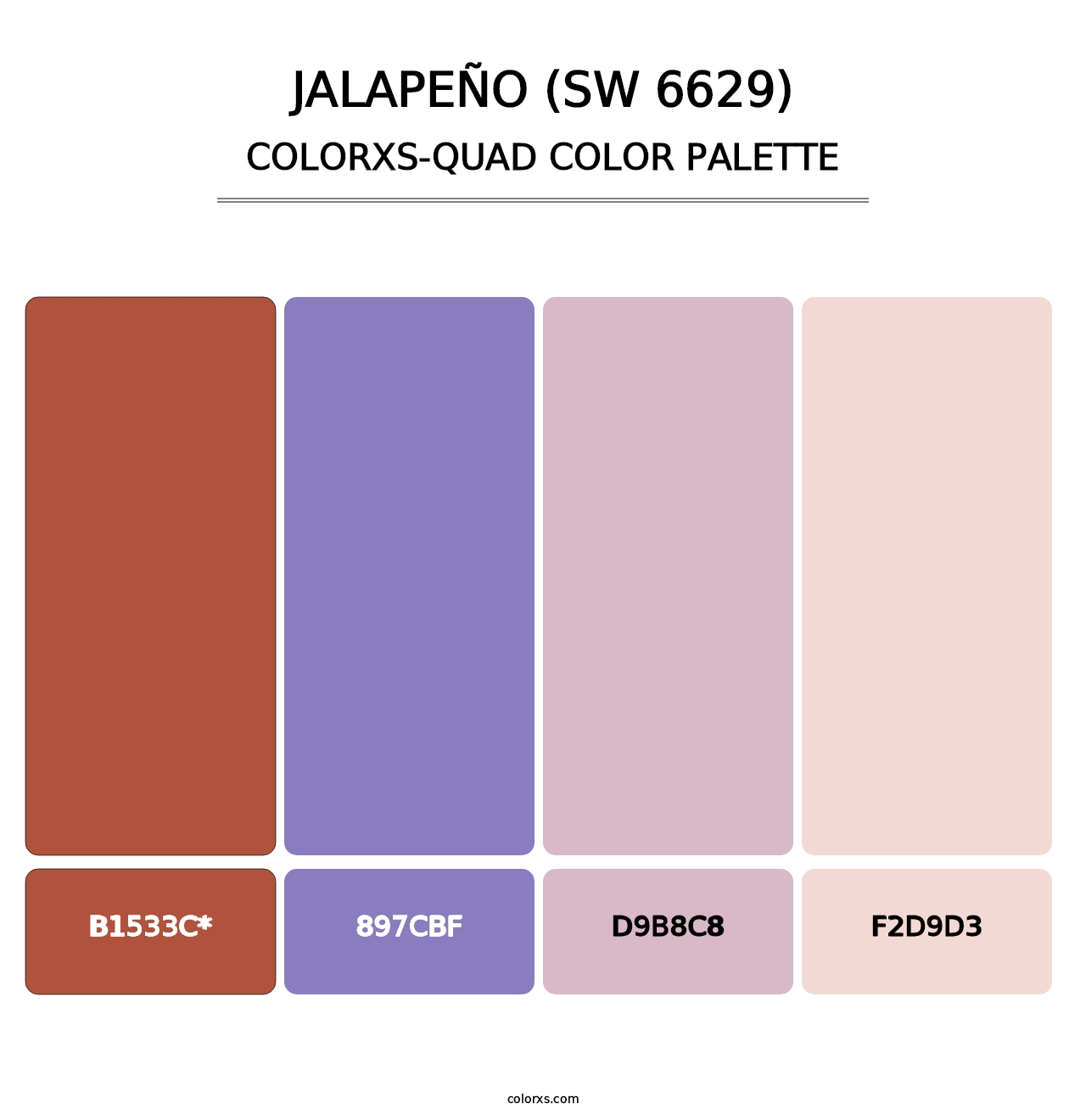 Jalapeño (SW 6629) - Colorxs Quad Palette