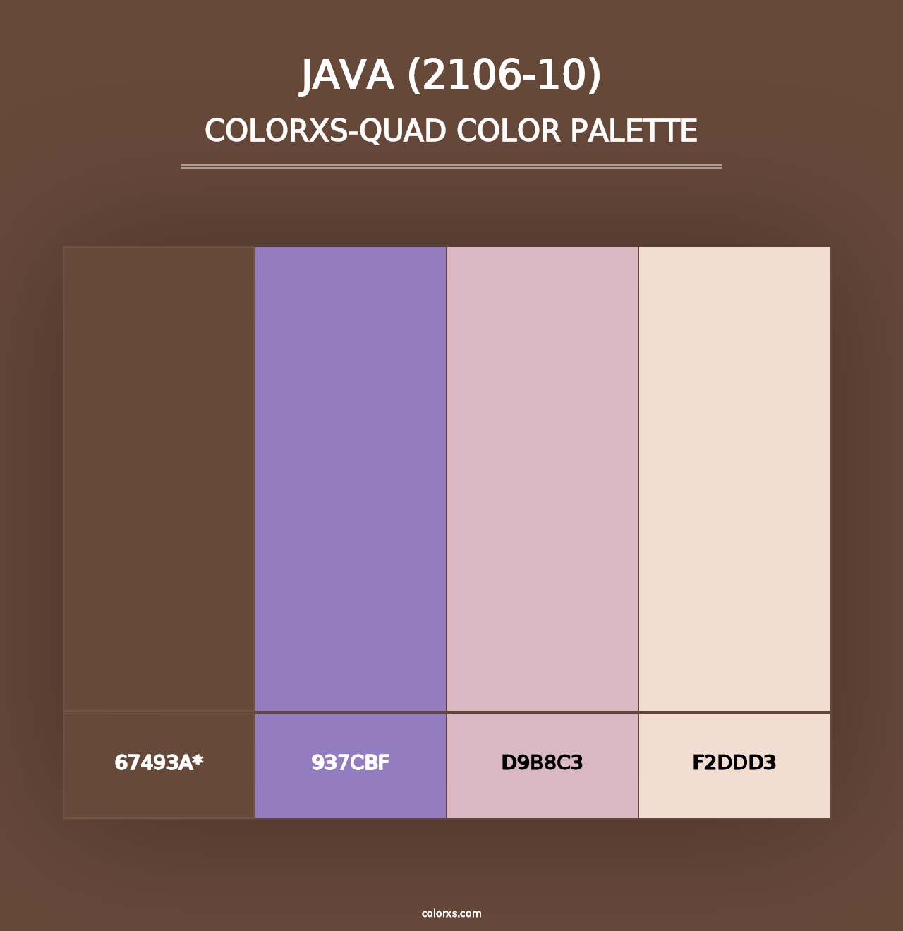 Java (2106-10) - Colorxs Quad Palette