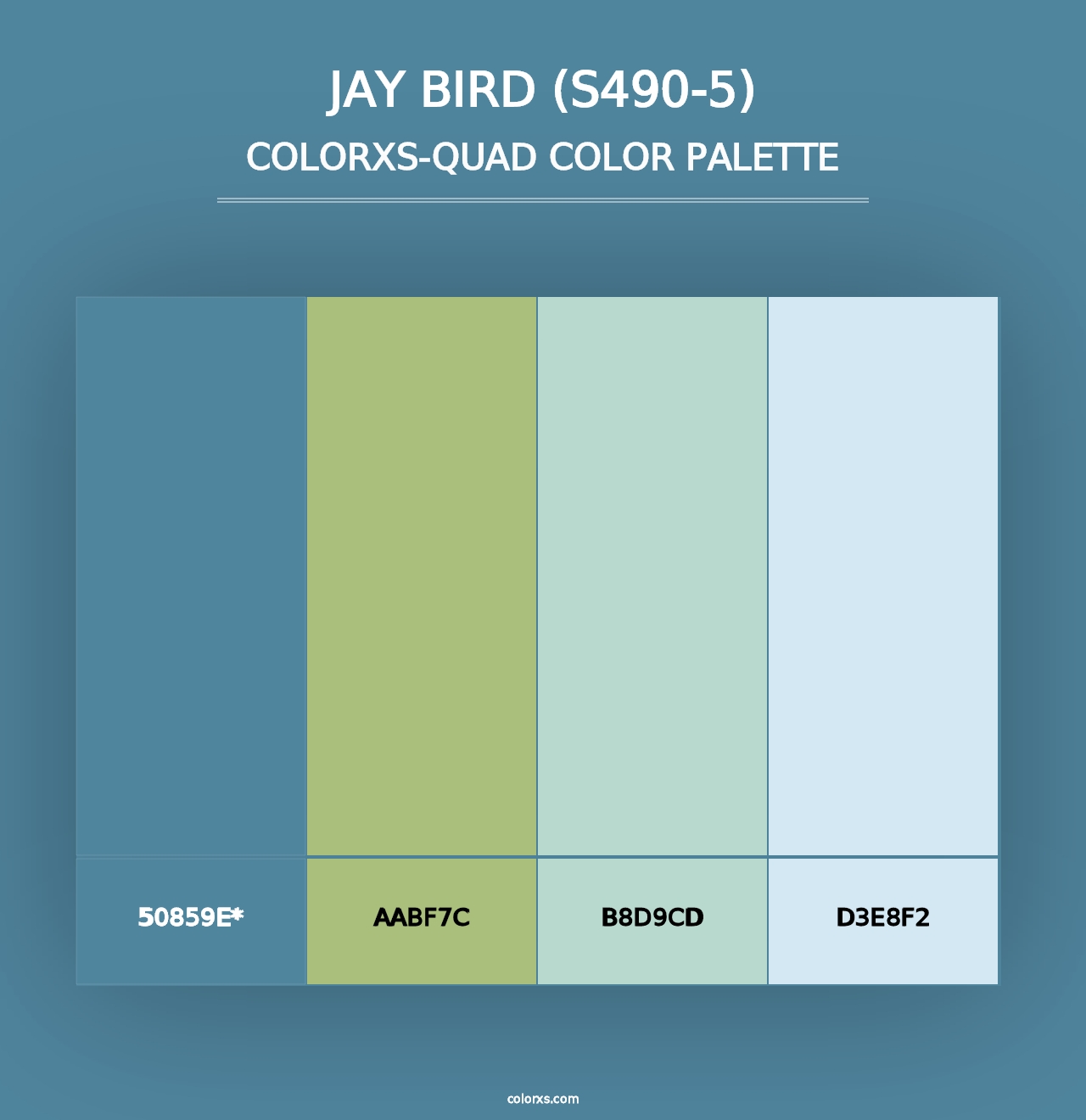 Jay Bird (S490-5) - Colorxs Quad Palette