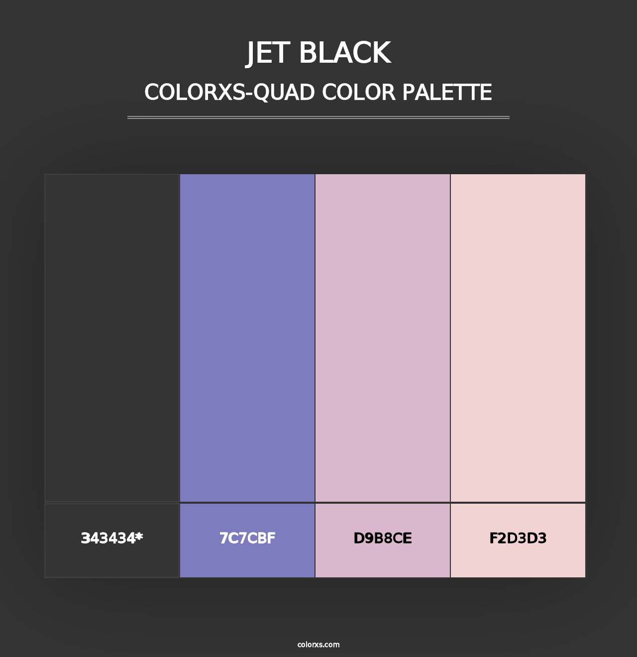 Jet Black - Colorxs Quad Palette