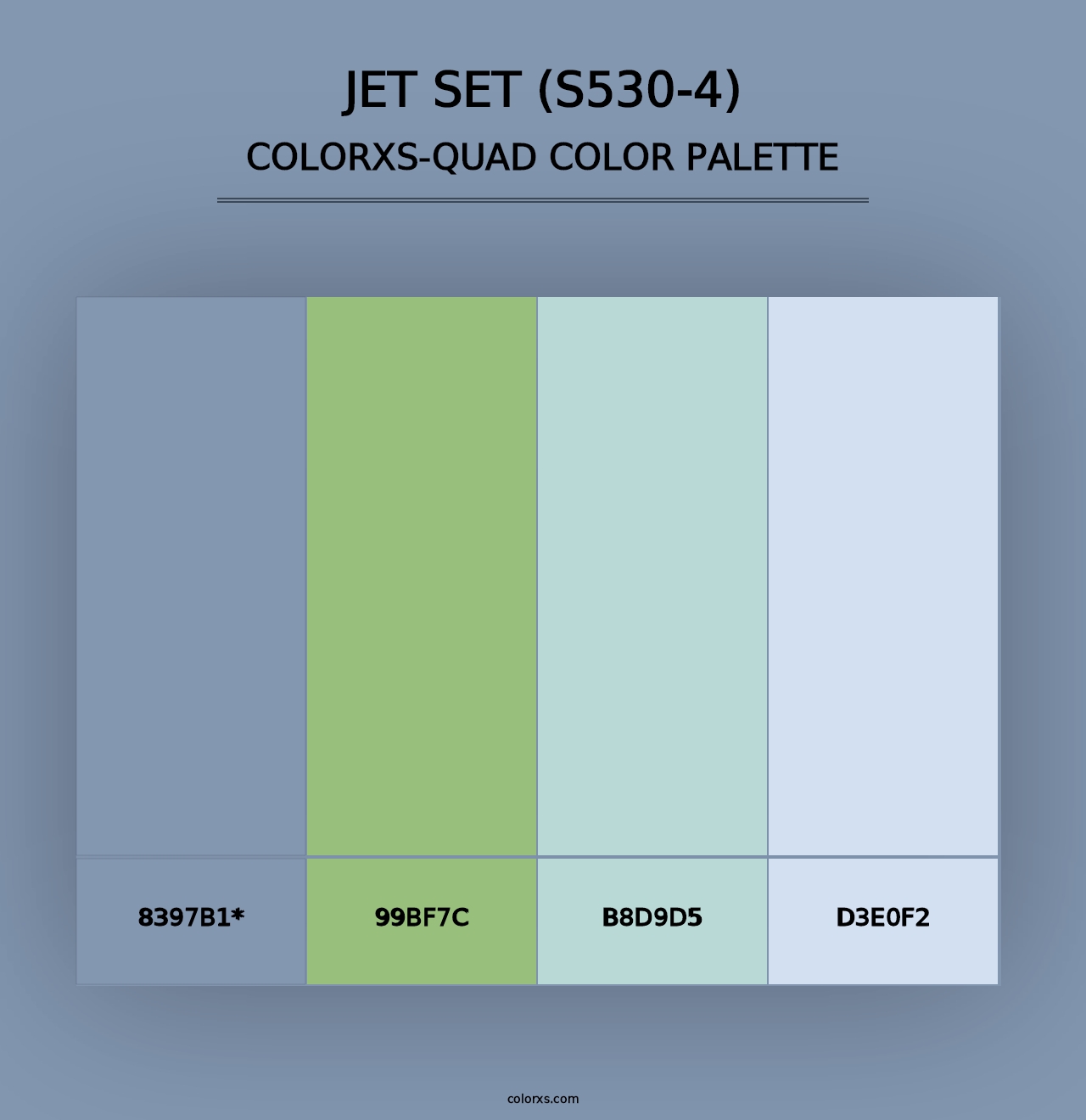 Jet Set (S530-4) - Colorxs Quad Palette