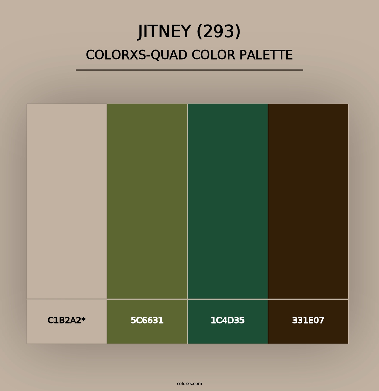 Jitney (293) - Colorxs Quad Palette