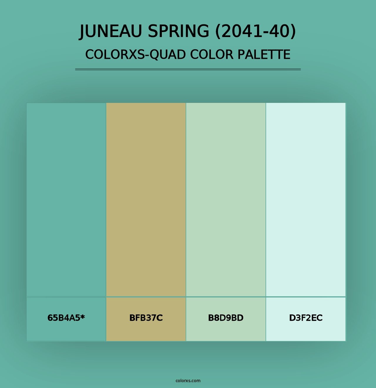 Juneau Spring (2041-40) - Colorxs Quad Palette