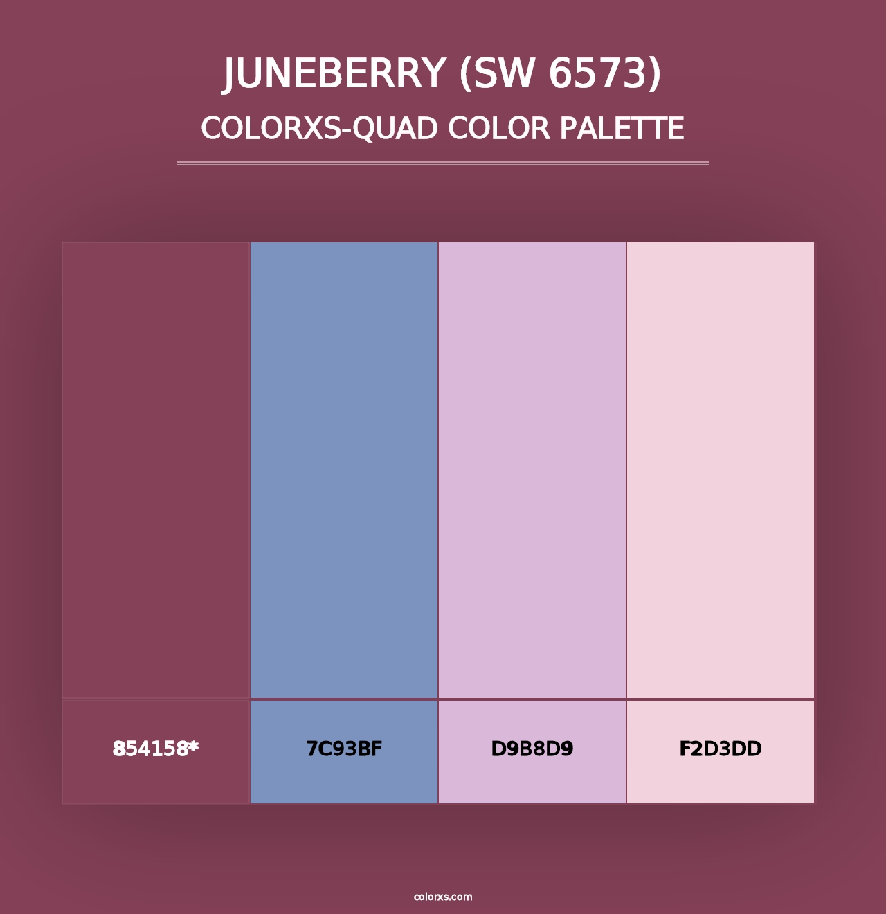 Juneberry (SW 6573) - Colorxs Quad Palette