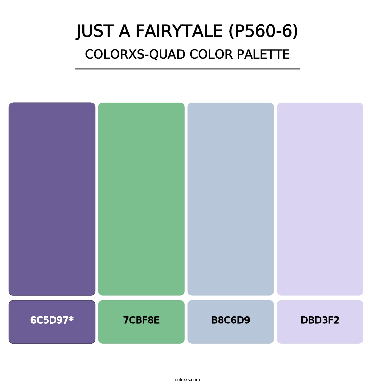 Just A Fairytale (P560-6) - Colorxs Quad Palette