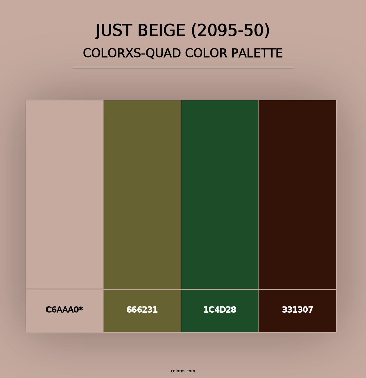 Just Beige (2095-50) - Colorxs Quad Palette