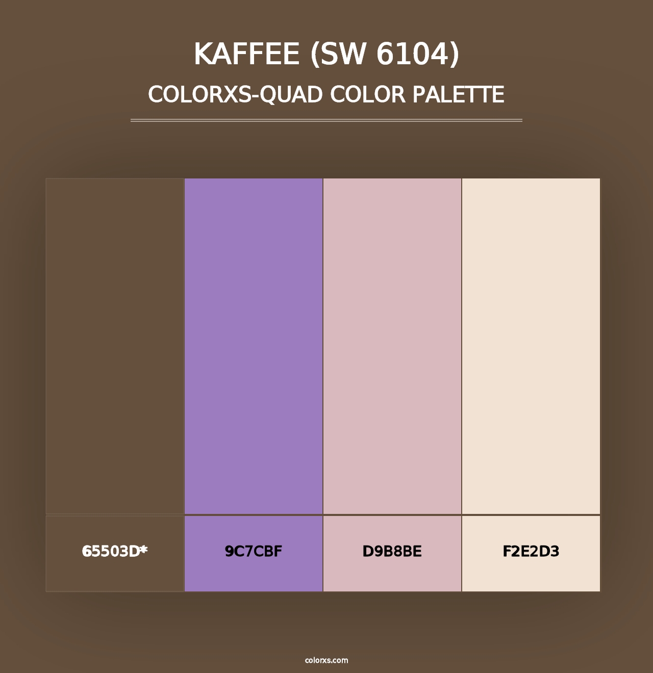 Kaffee (SW 6104) - Colorxs Quad Palette