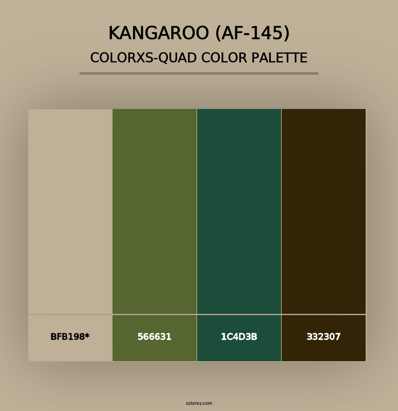 Kangaroo (AF-145) - Colorxs Quad Palette