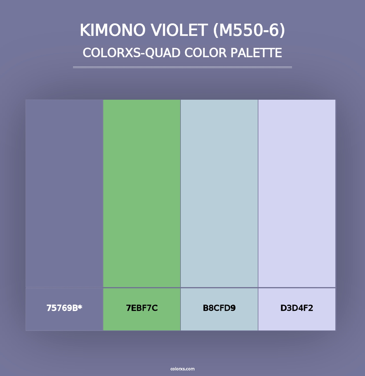 Kimono Violet (M550-6) - Colorxs Quad Palette