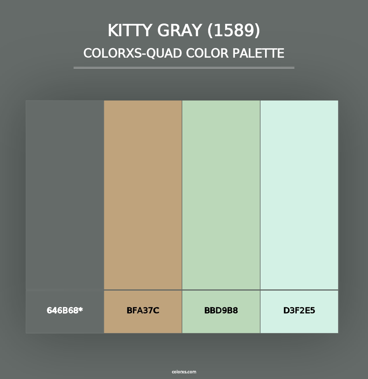 Kitty Gray (1589) - Colorxs Quad Palette