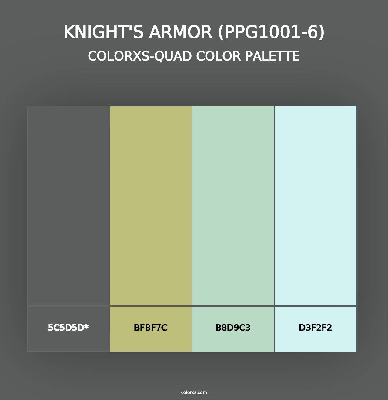 Knight's Armor (PPG1001-6) - Colorxs Quad Palette