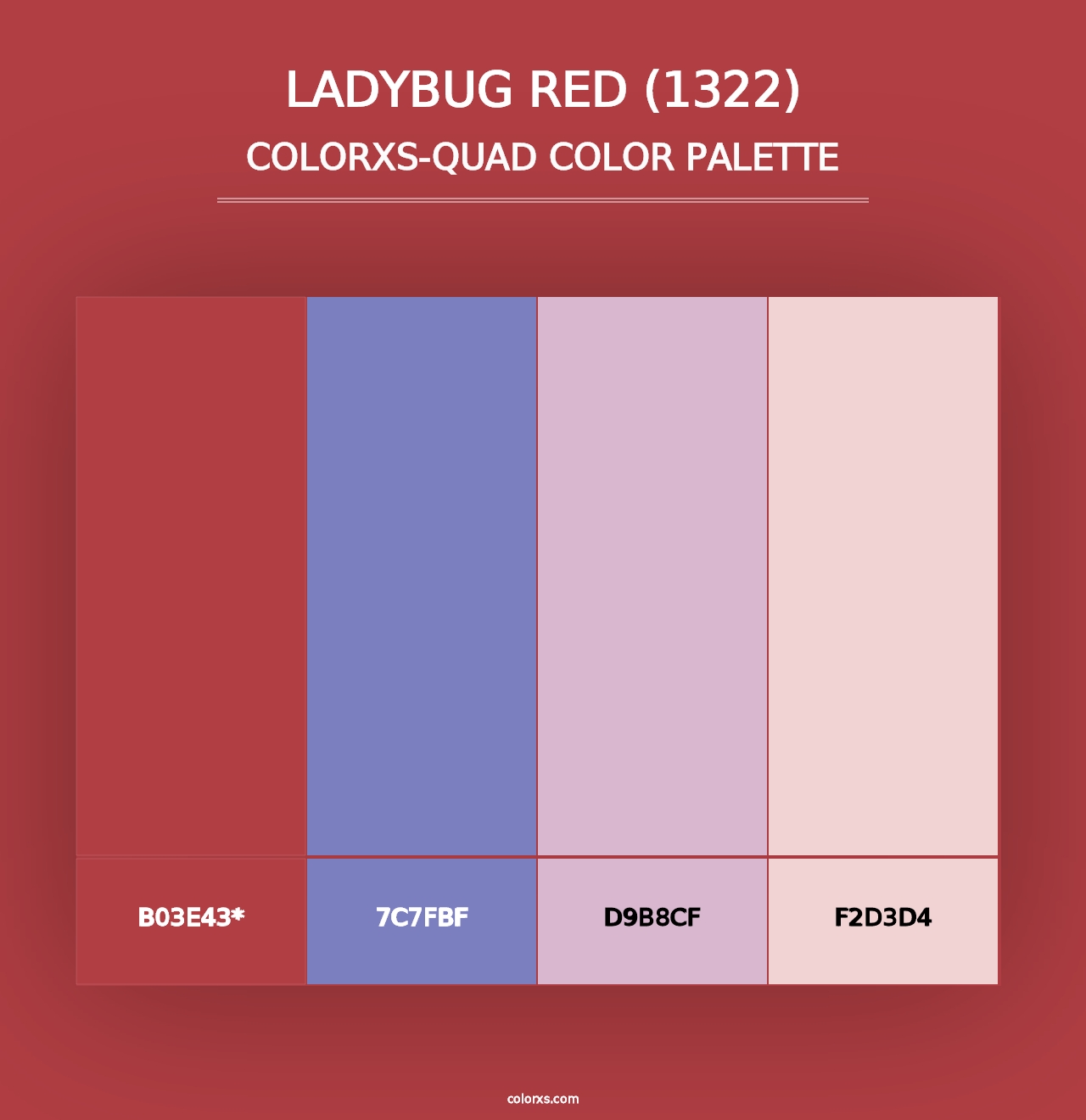 Ladybug Red (1322) - Colorxs Quad Palette