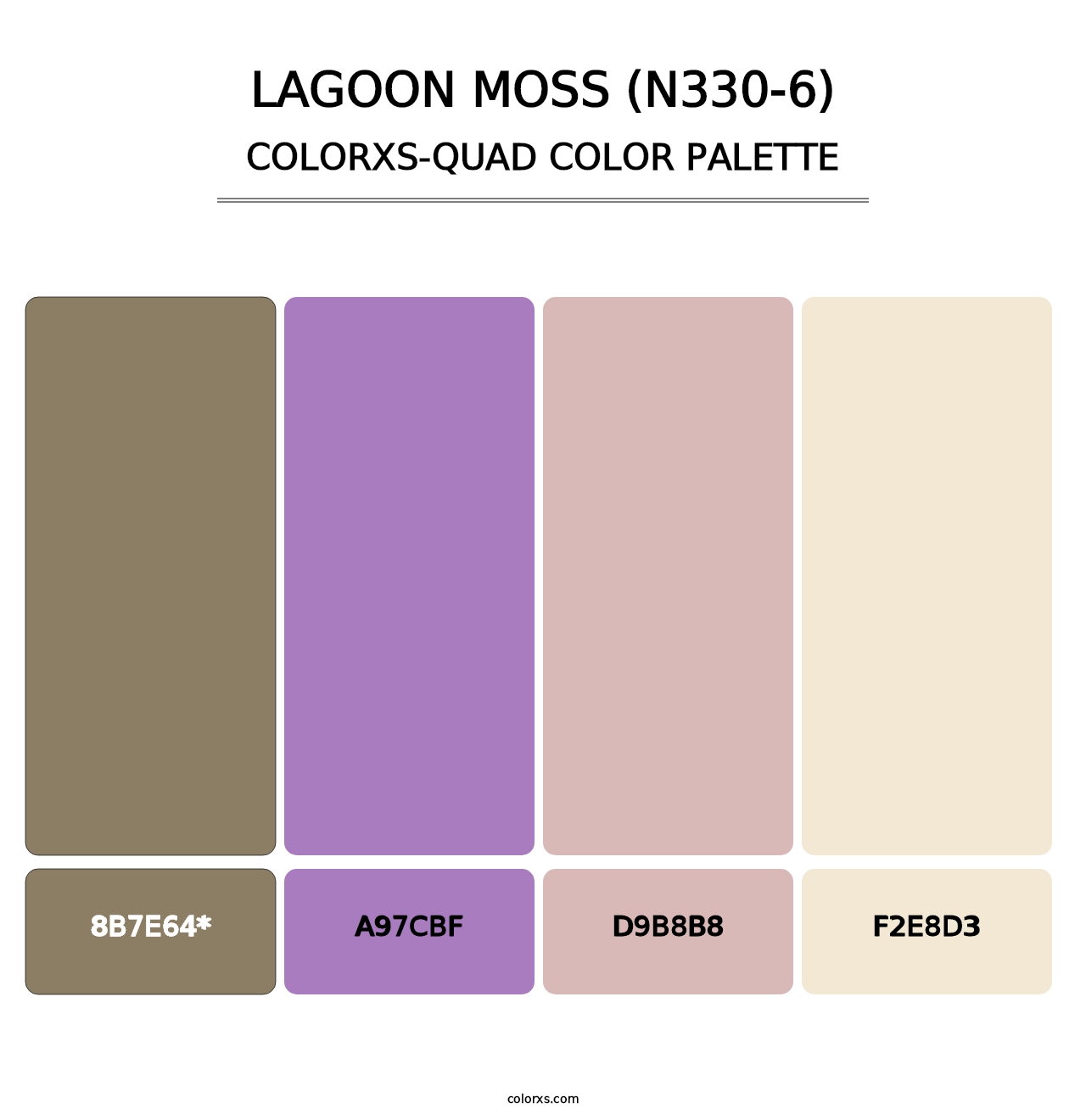 Lagoon Moss (N330-6) - Colorxs Quad Palette