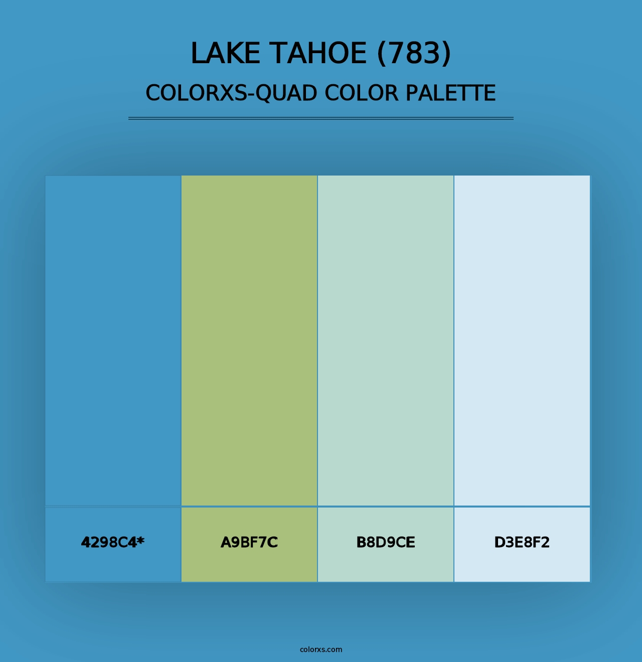 Lake Tahoe (783) - Colorxs Quad Palette