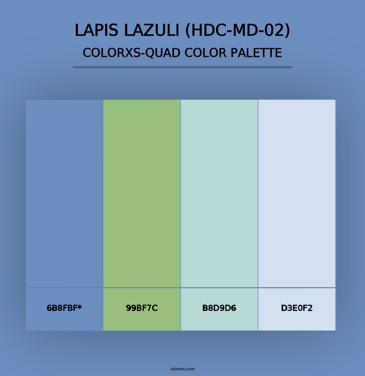 Lapis Lazuli (HDC-MD-02) - Colorxs Quad Palette