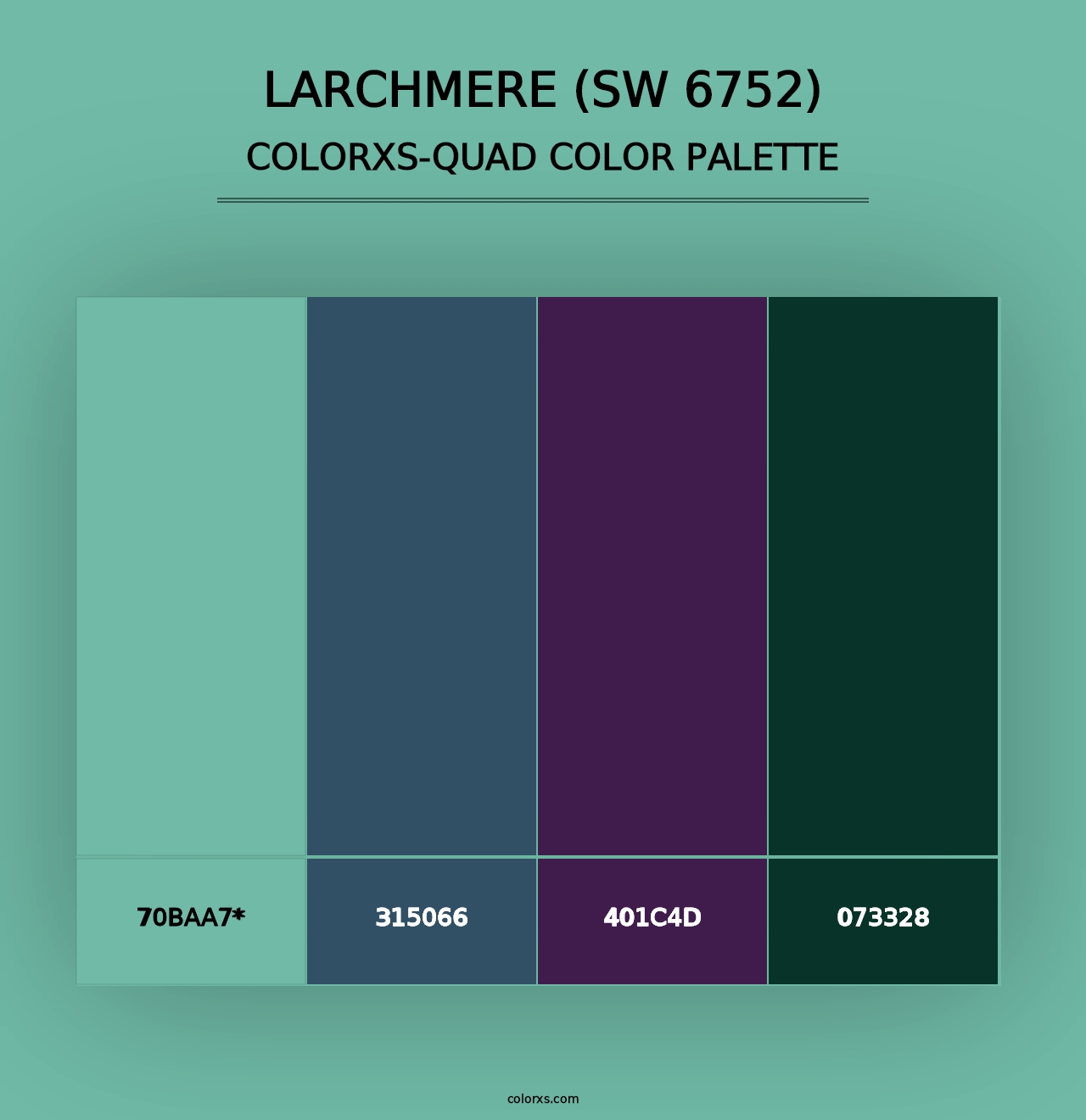 Larchmere (SW 6752) - Colorxs Quad Palette