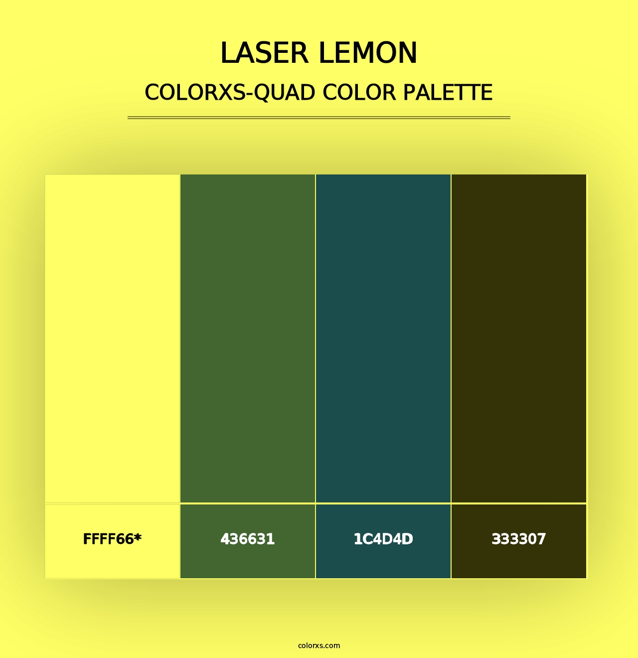 Laser Lemon - Colorxs Quad Palette