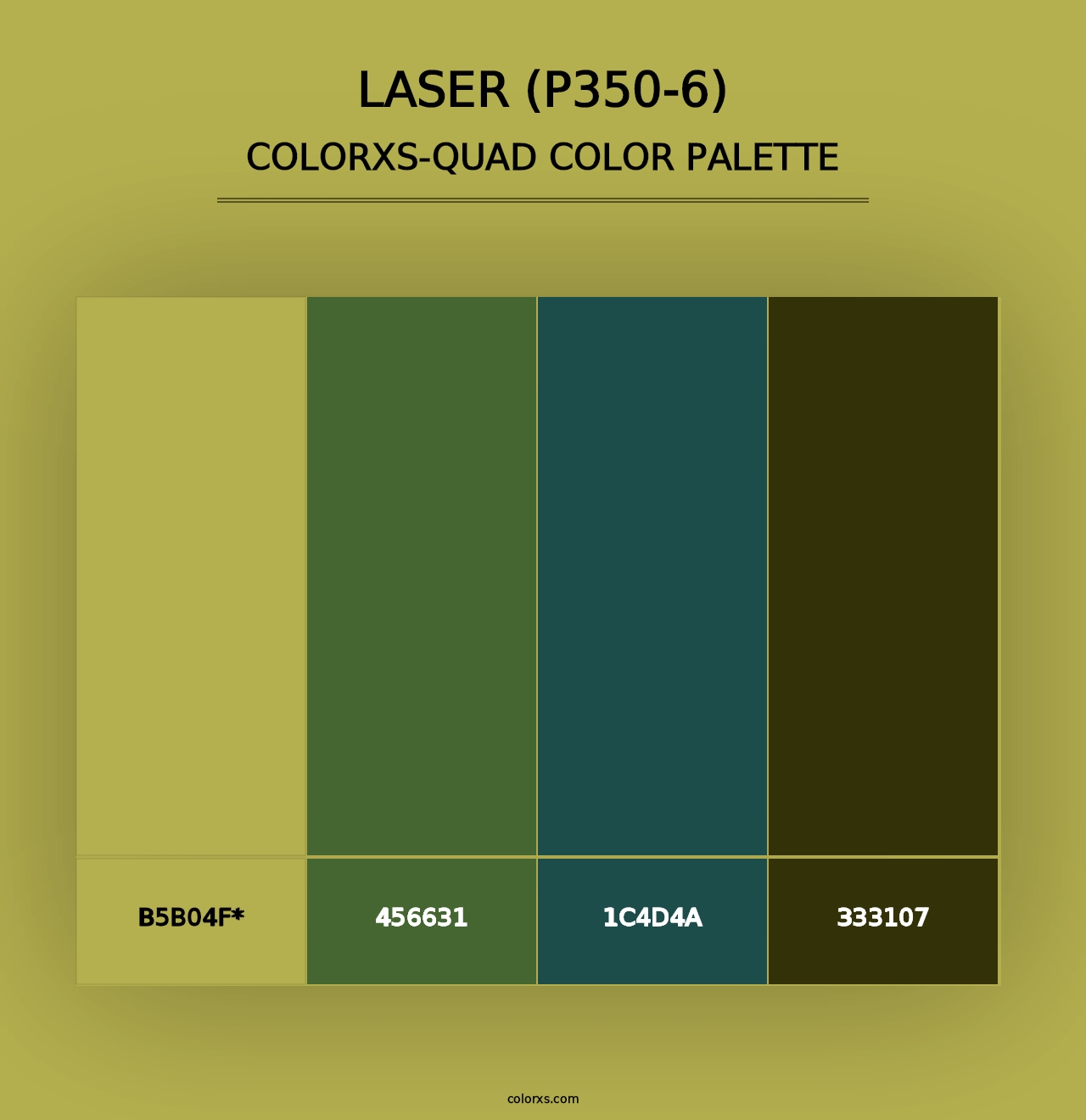 Laser (P350-6) - Colorxs Quad Palette