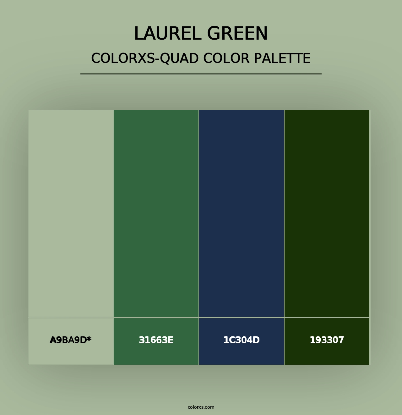 Laurel Green - Colorxs Quad Palette