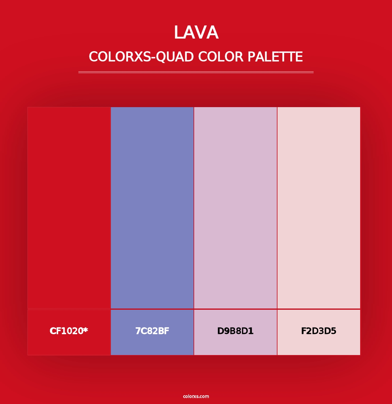 Lava - Colorxs Quad Palette